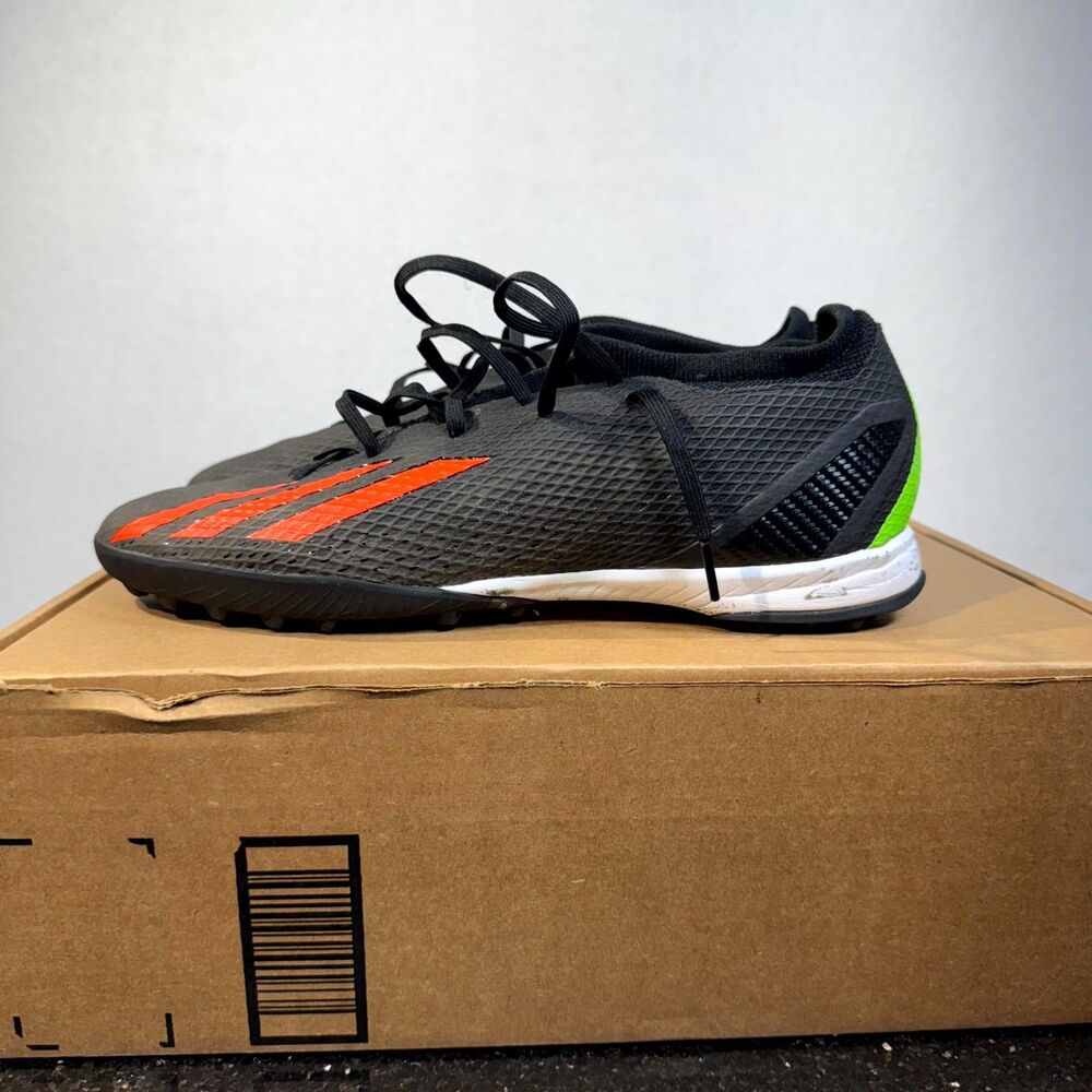 Adidas X Speedportal 3 TF Soccer‎ Cleats Dark Grey Orange Green Men's Size 13